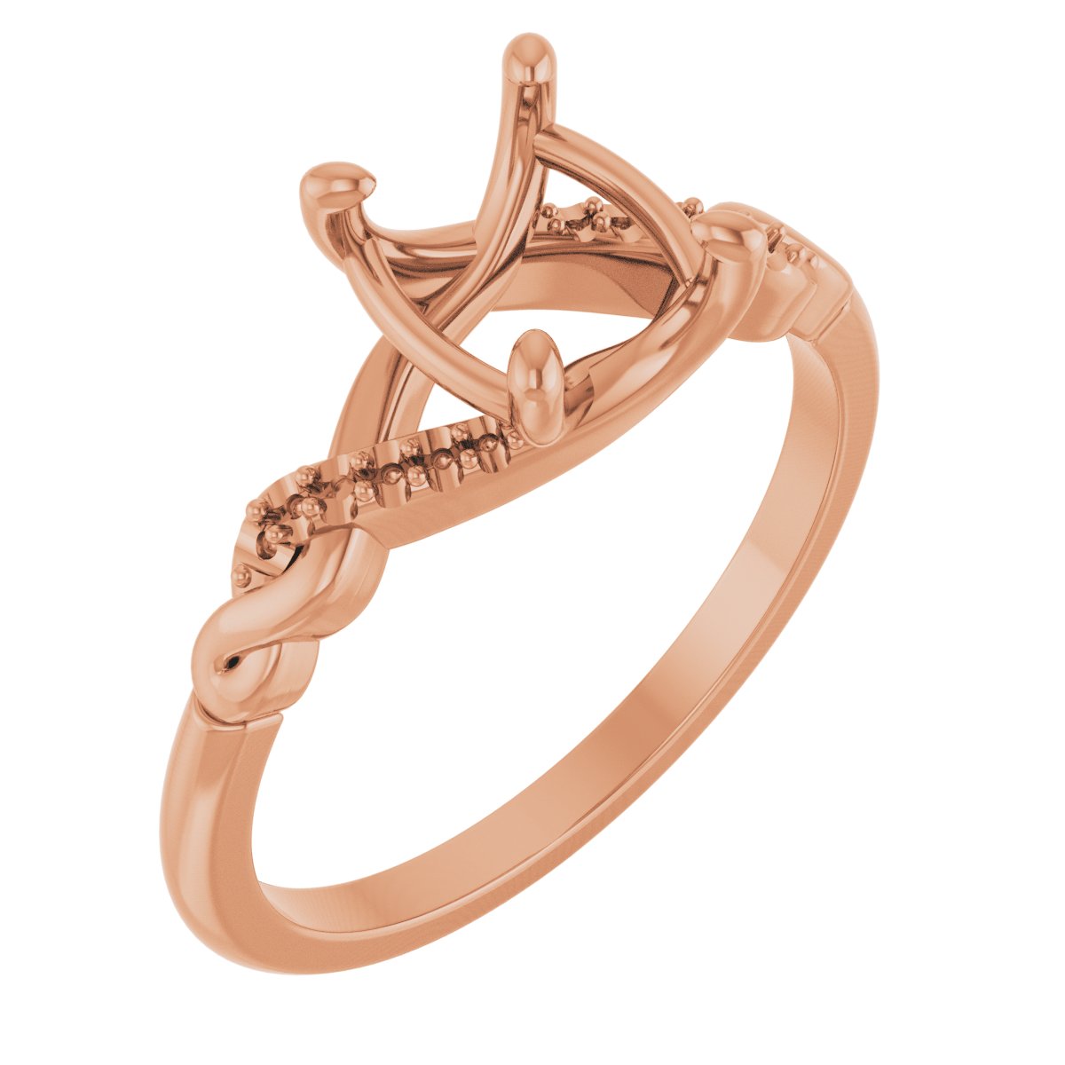 Accented Infinity-Inspired Engagement Ring or Band