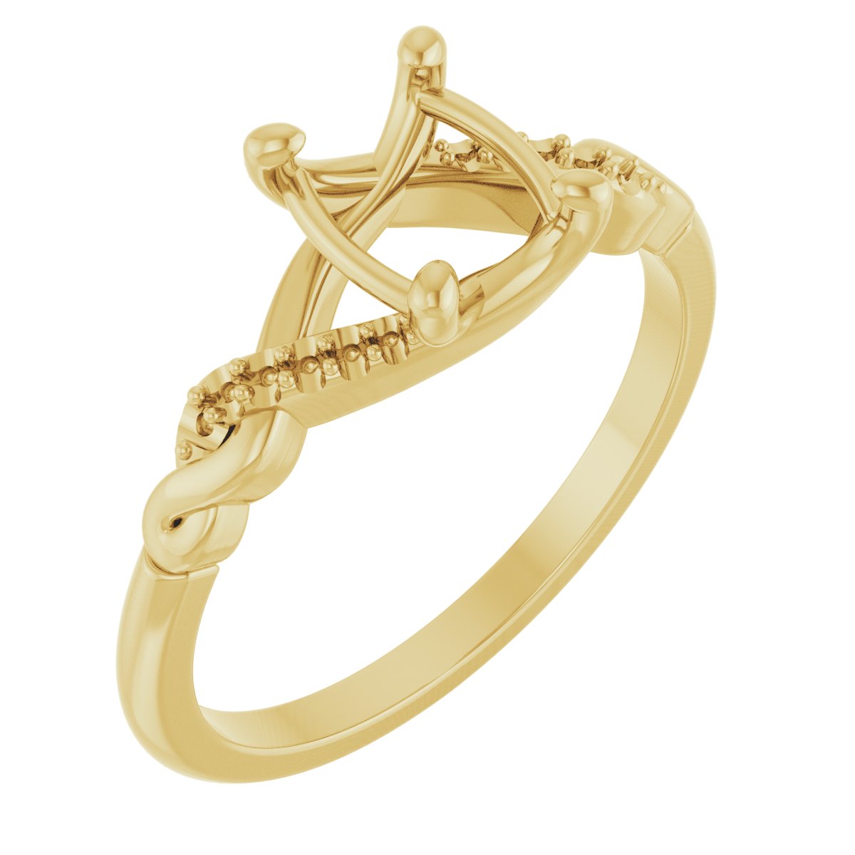 Accented Infinity-Inspired Engagement Ring or Band