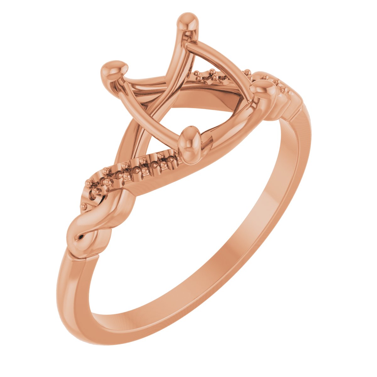 Accented Infinity-Inspired Engagement Ring or Band