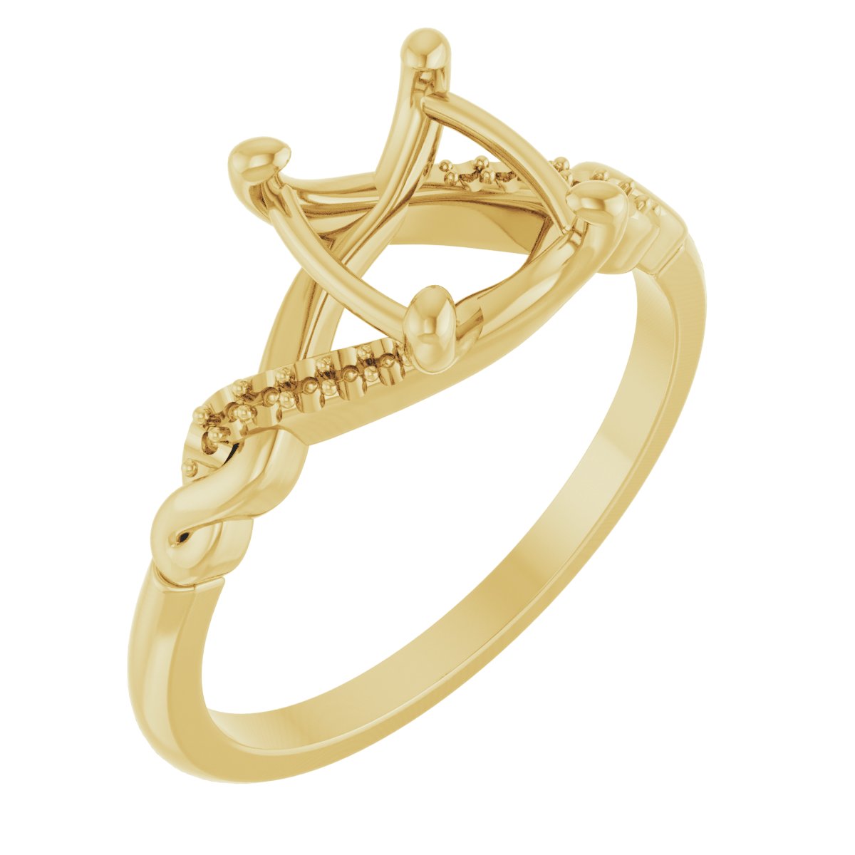 Accented Infinity-Inspired Engagement Ring or Band