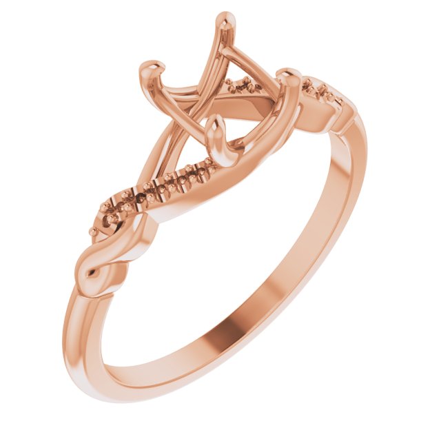 Accented Infinity-Inspired Engagement Ring or Band