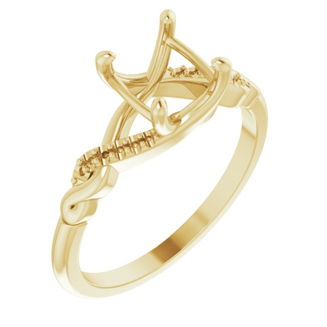 Accented Infinity-Inspired Engagement Ring or Band