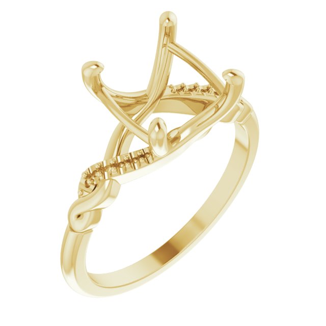 Accented Infinity-Inspired Engagement Ring or Band