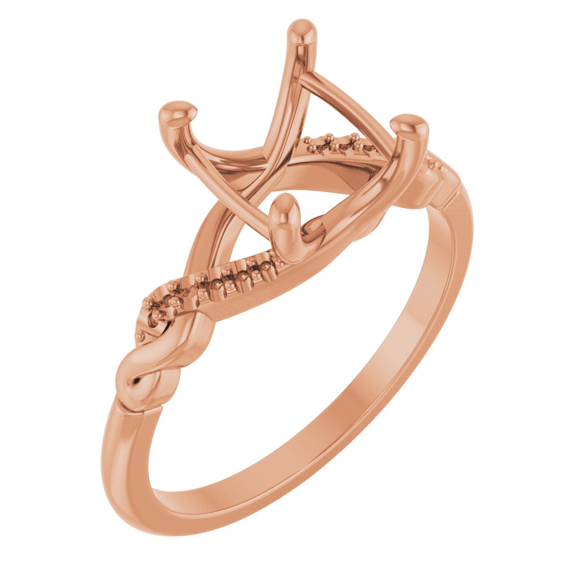 Accented Infinity-Inspired Engagement Ring or Band