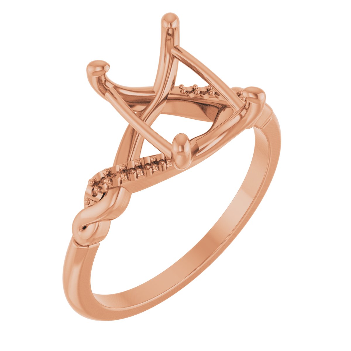 Accented Infinity-Inspired Engagement Ring or Band