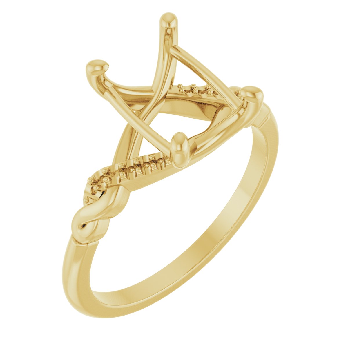 Accented Infinity-Inspired Engagement Ring or Band