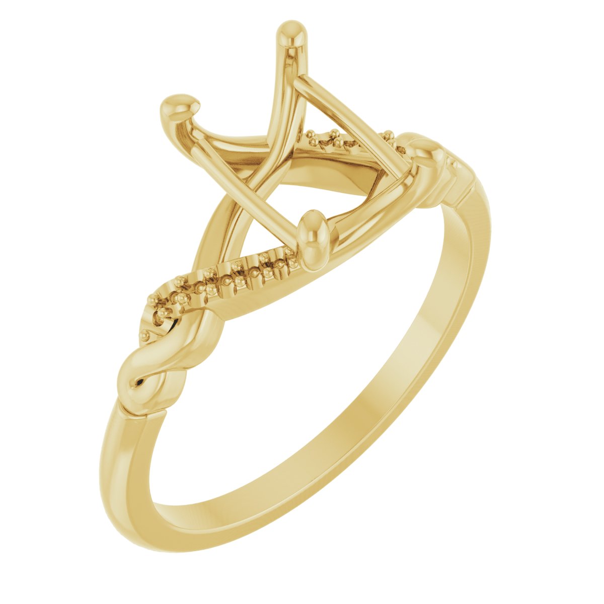 Accented Infinity-Inspired Engagement Ring or Band