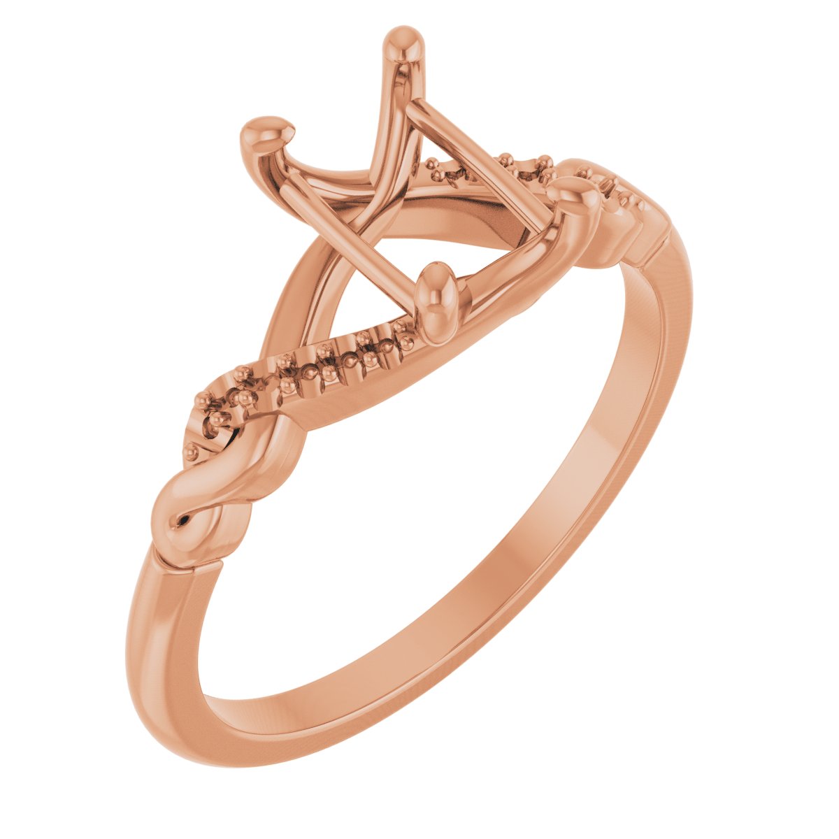 Accented Infinity-Inspired Engagement Ring or Band