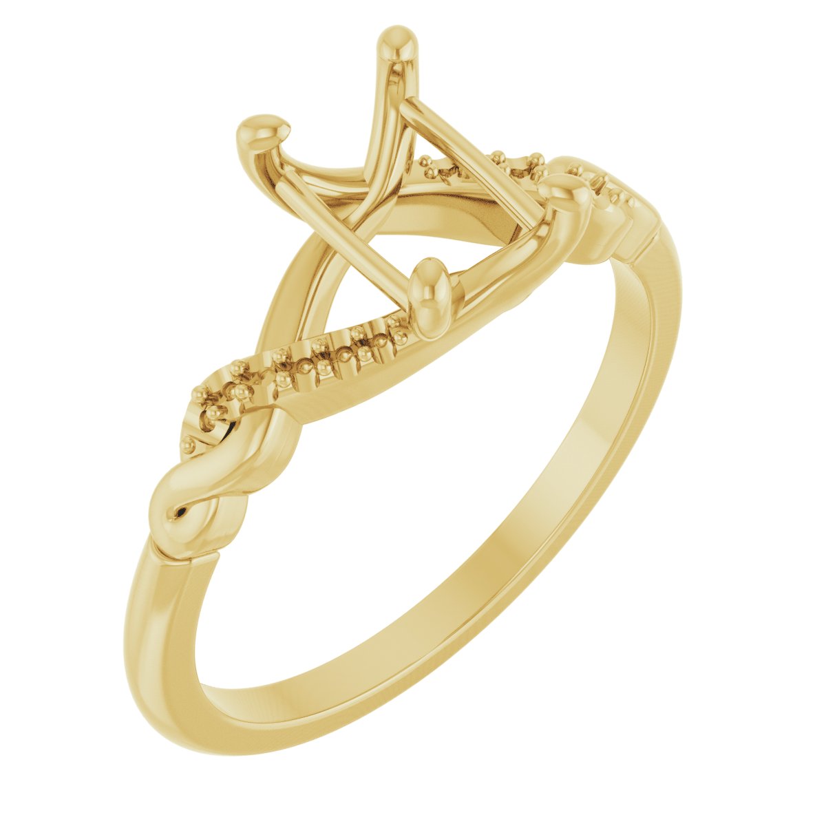Accented Infinity-Inspired Engagement Ring or Band