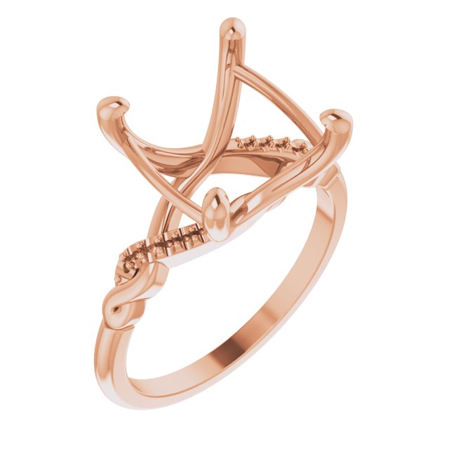 Accented Infinity-Inspired Engagement Ring or Band