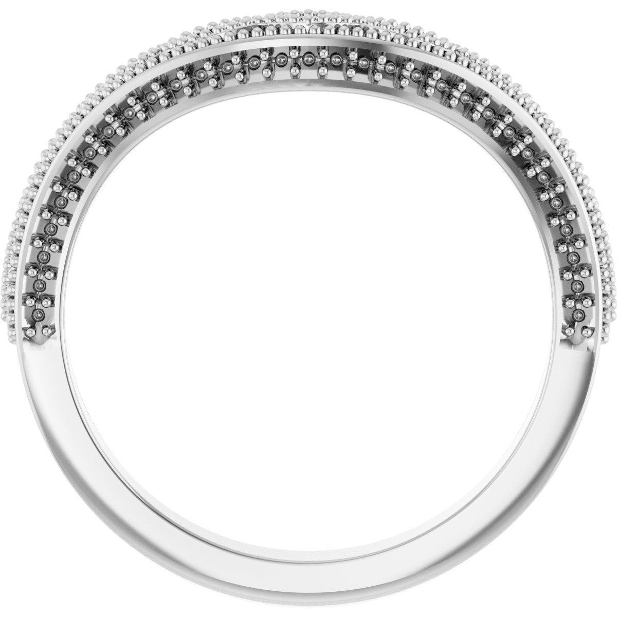 14K White 1/8 CTW Diamond Matching Band