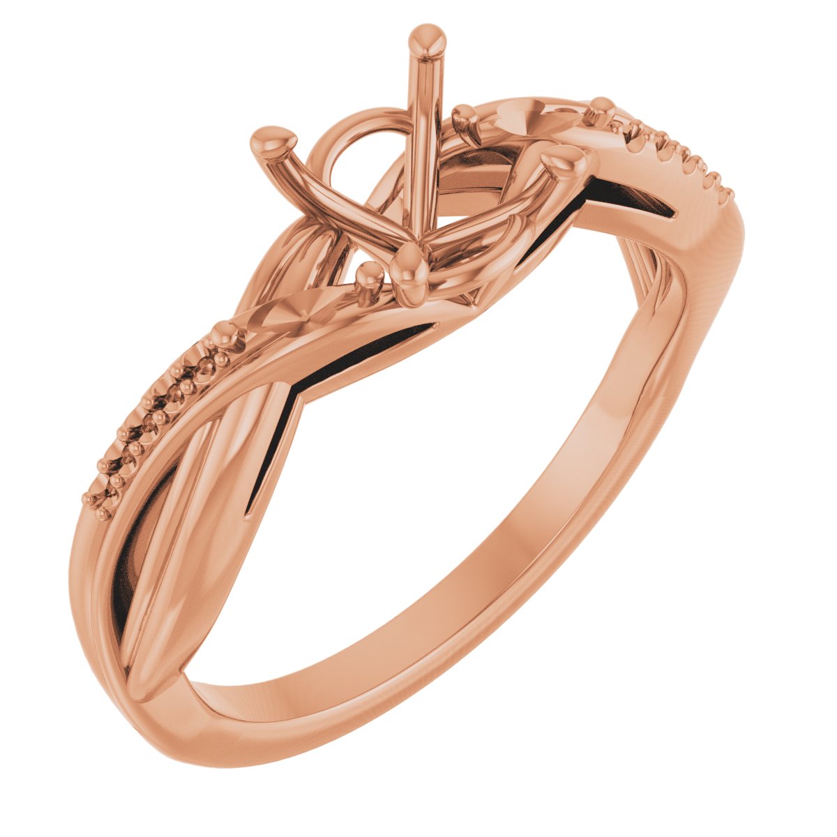 Accented Infinity-Inspired Engagement Ring or Band
