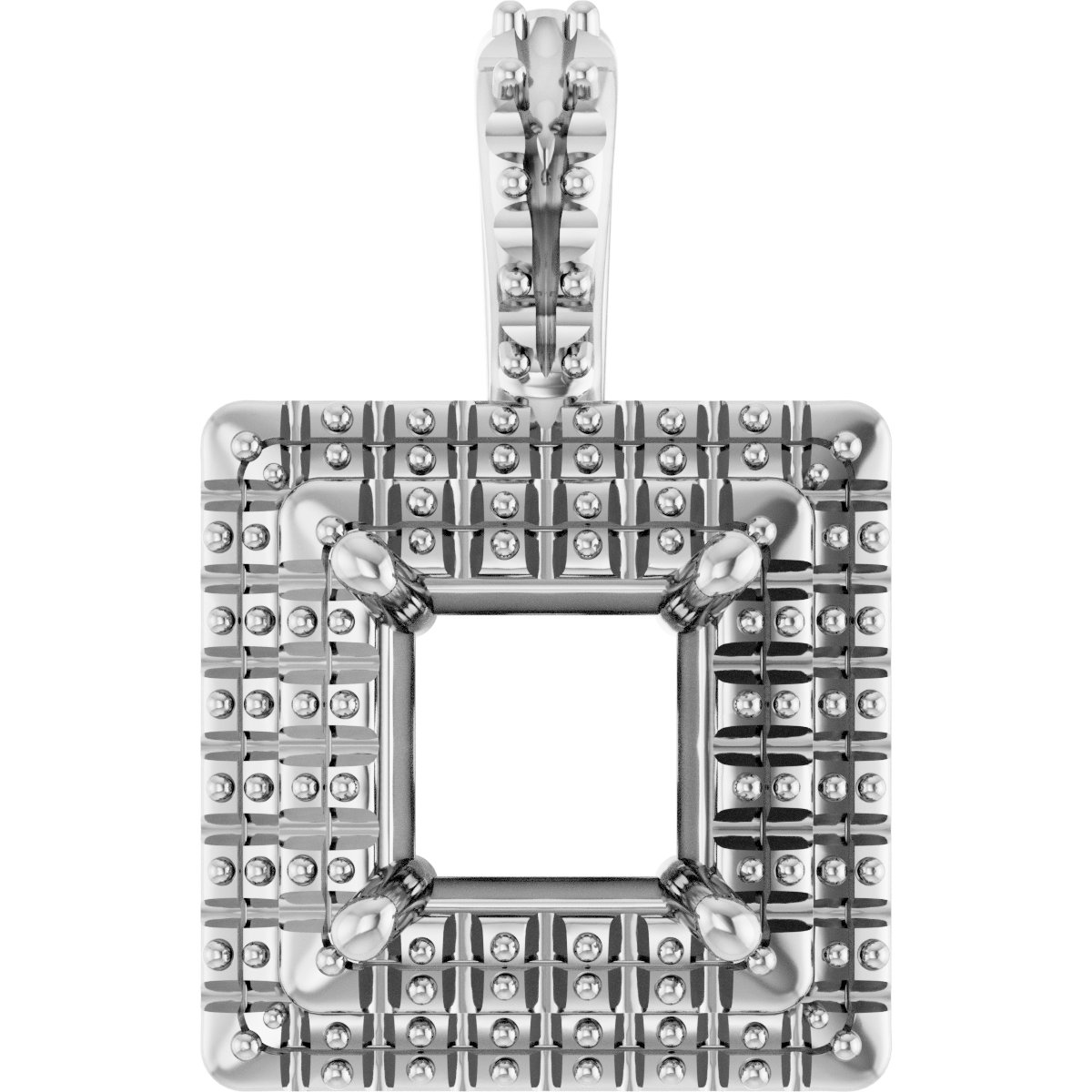 Double Halo-Style Pendant