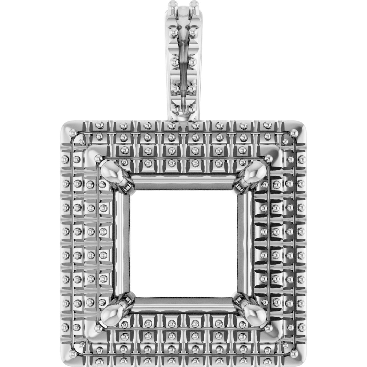 Double Halo-Style Pendant