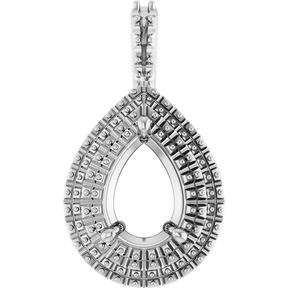 Double Halo-Style Pendant