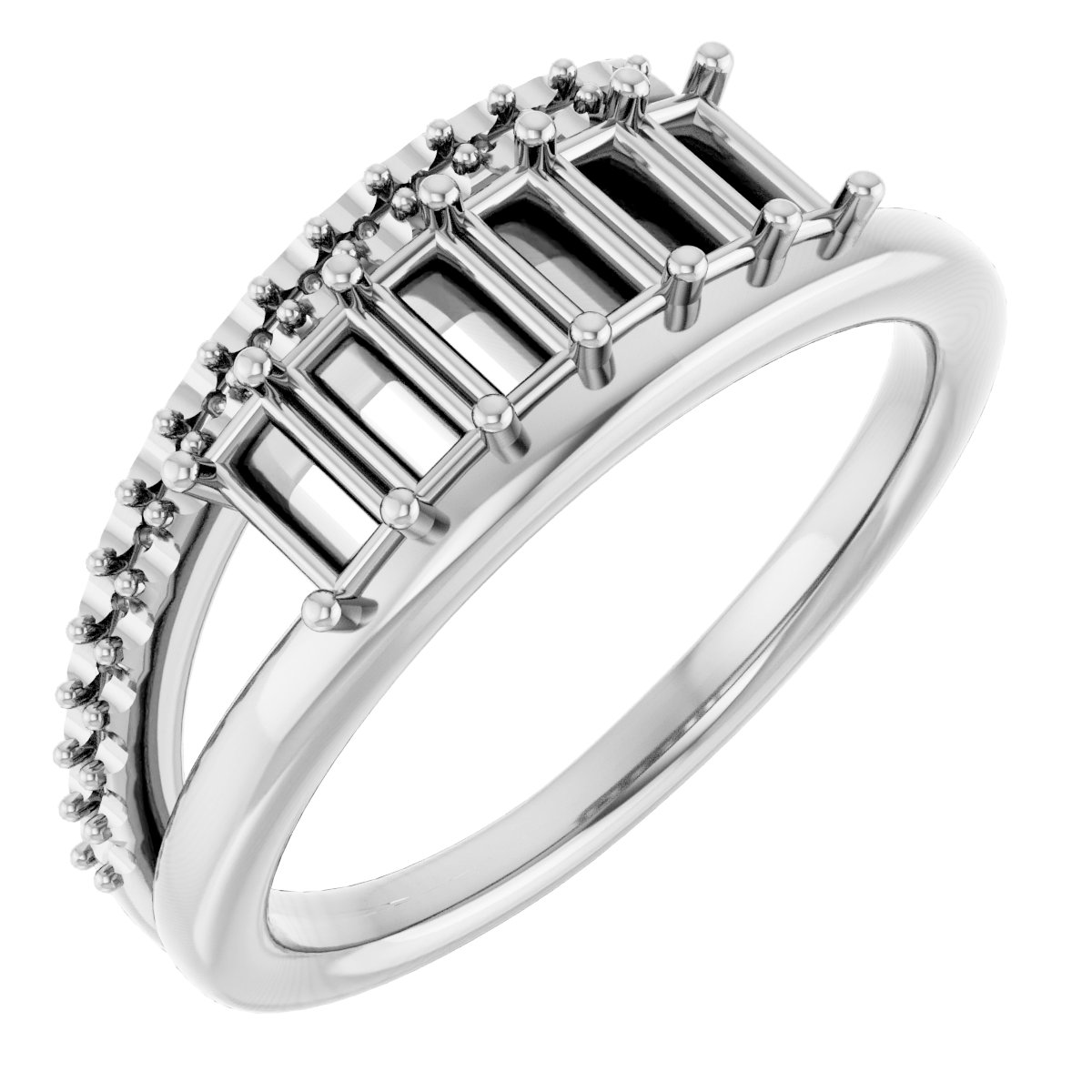 Family Negative Space Ring