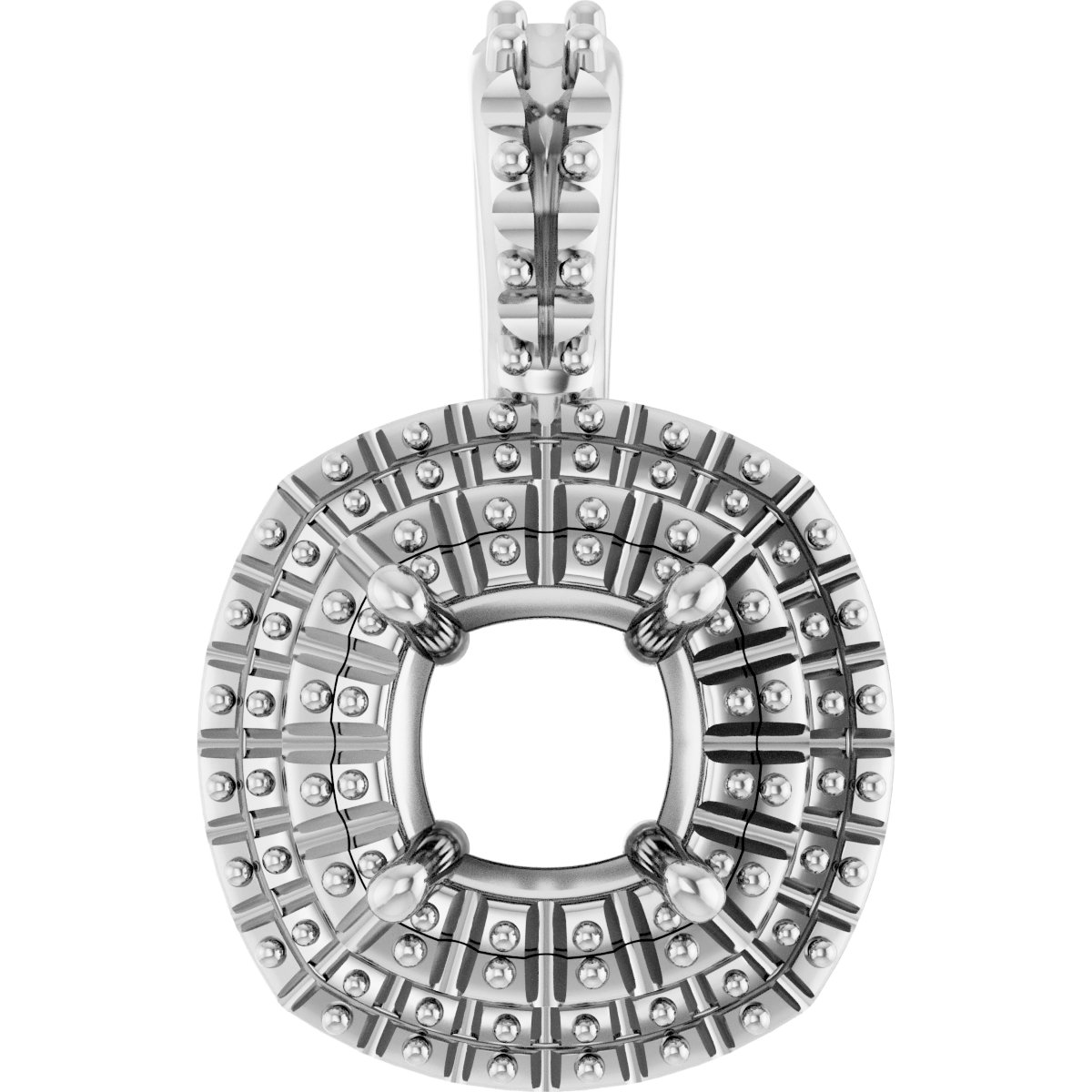 Double Halo-Style Pendant