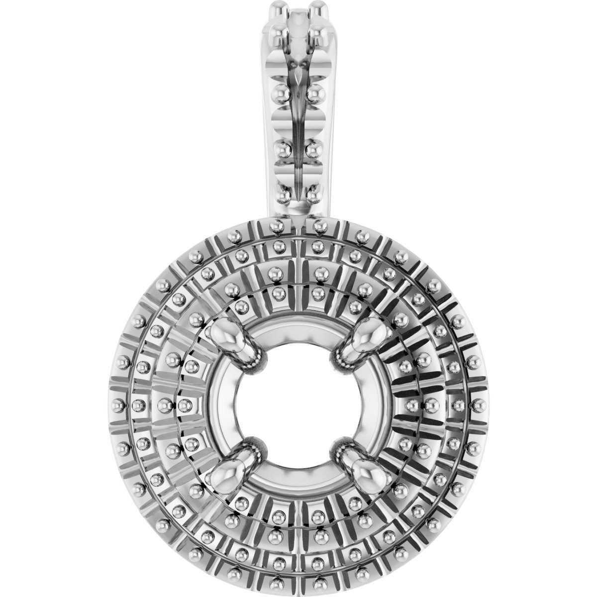 Double Halo-Style Pendant