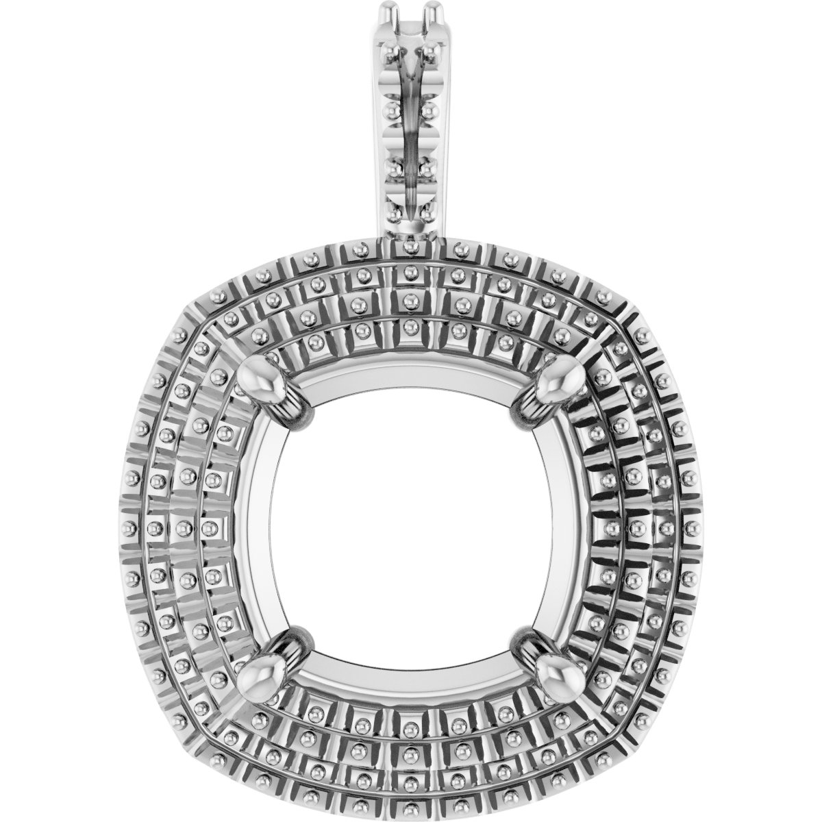 Double Halo-Style Pendant