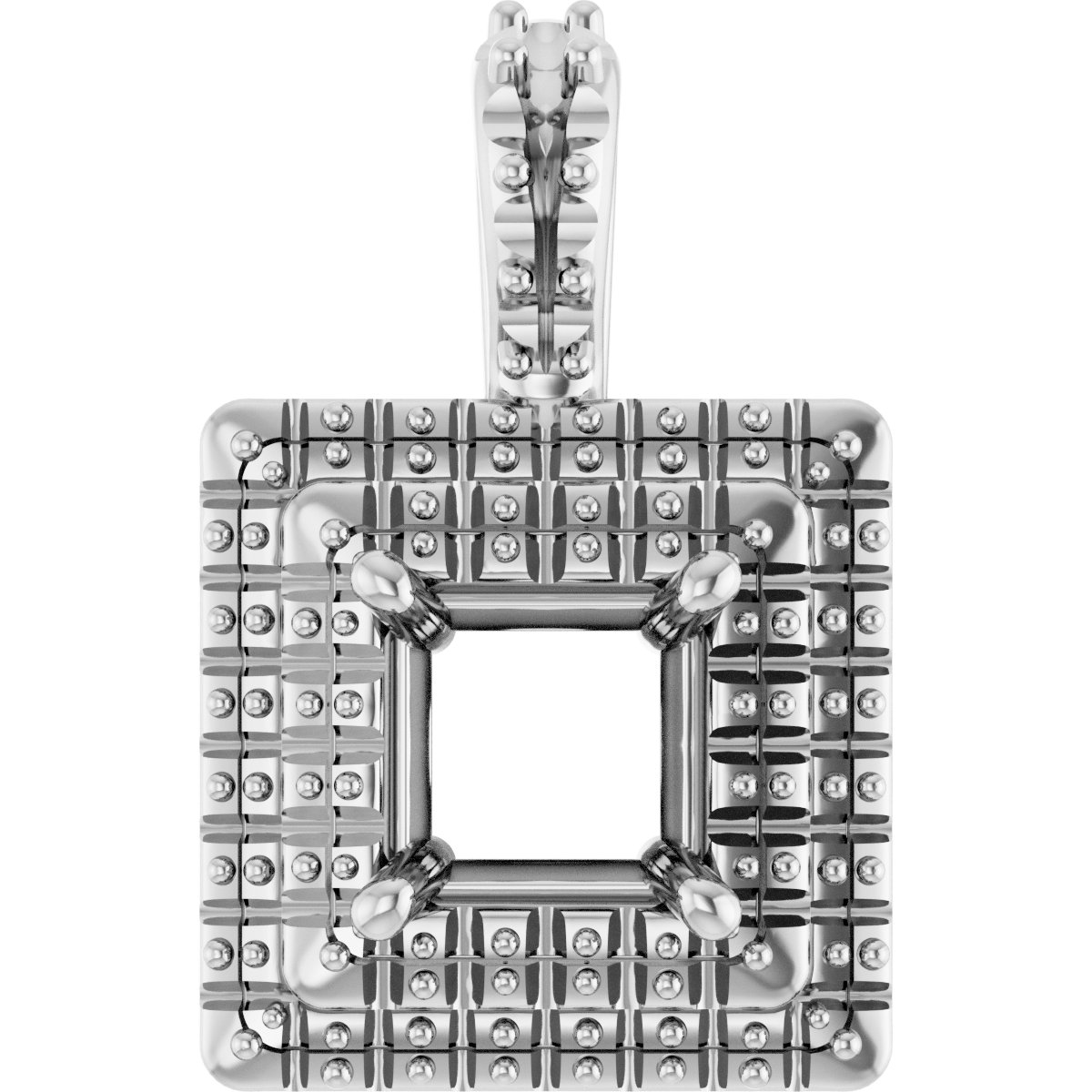 Double Halo-Style Pendant
