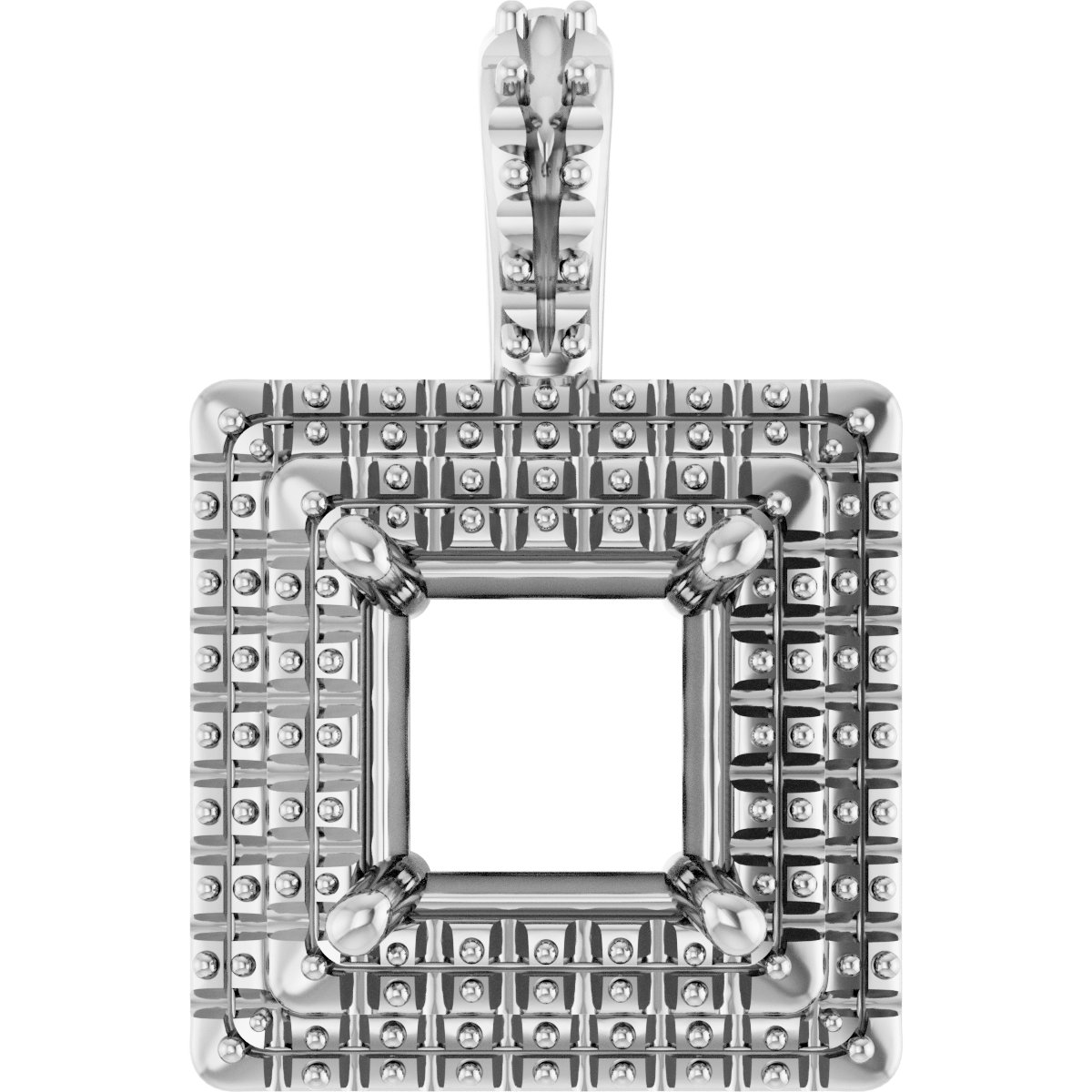 Double Halo-Style Pendant