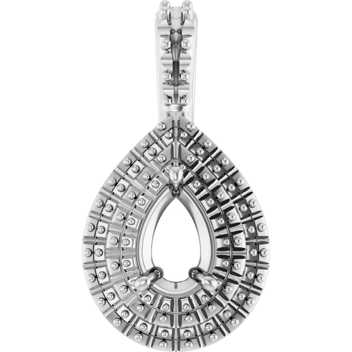 Double Halo-Style Pendant