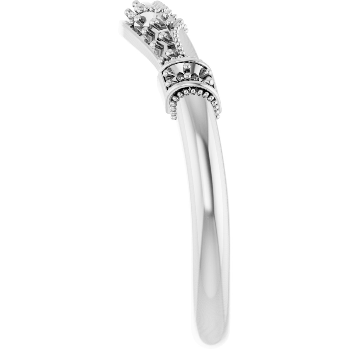 14K White 1/6 CTW Natural Diamond Matching Band-4