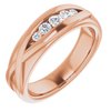 14K Rose .33 CTW Diamond Mens Ring Ref 15126241