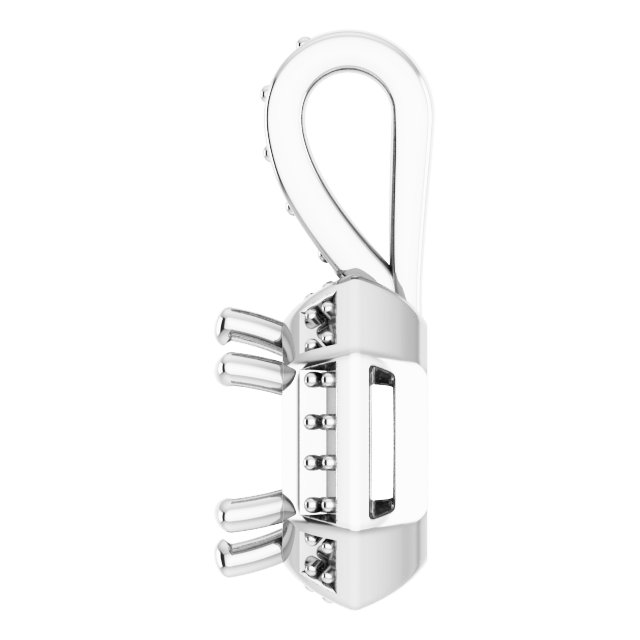 4.5x4.5 mm Square Pendant Mounting view 3