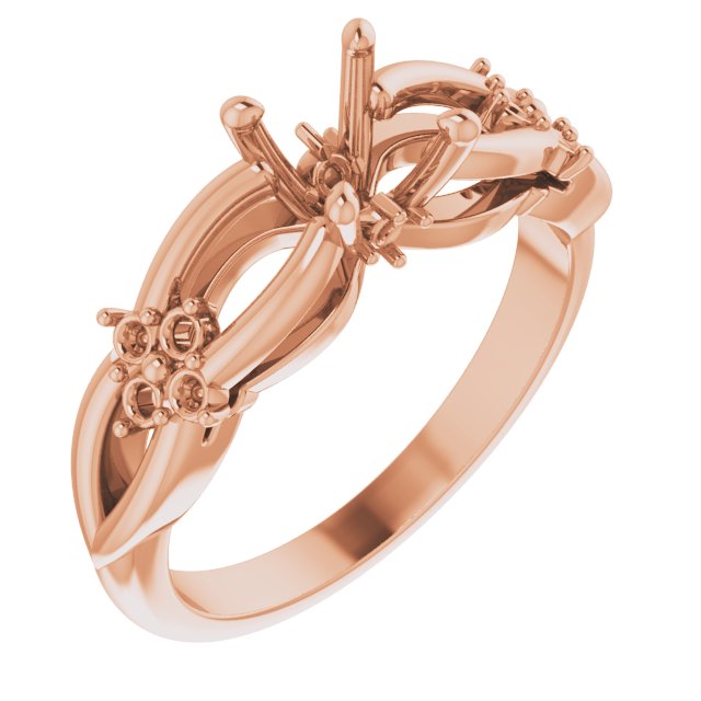Accented Engagement Ring or Band