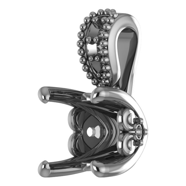 8x8 mm Cushion Pendant Mounting view 2