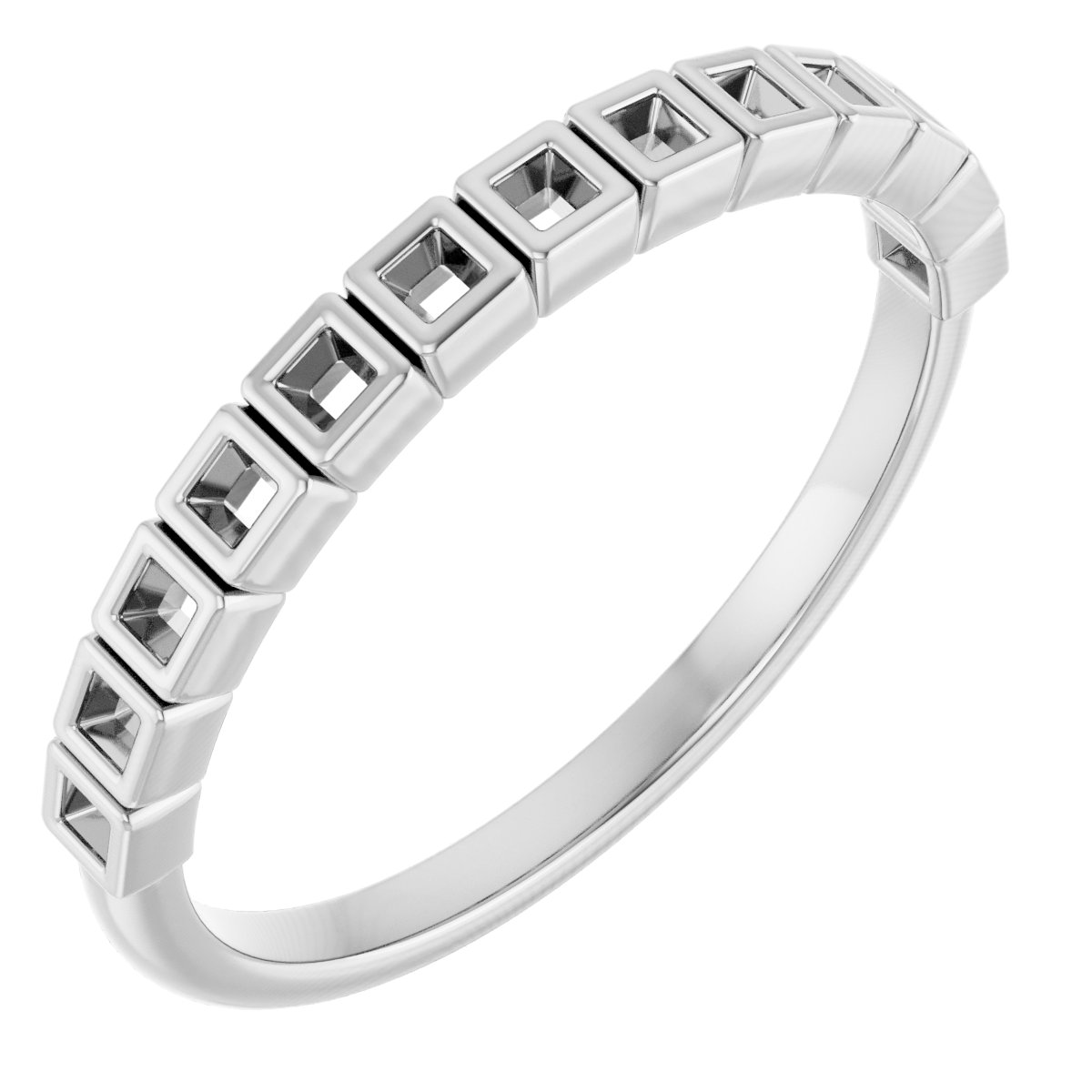 14K White 1/6 CTW Natural Diamond Anniversary Band