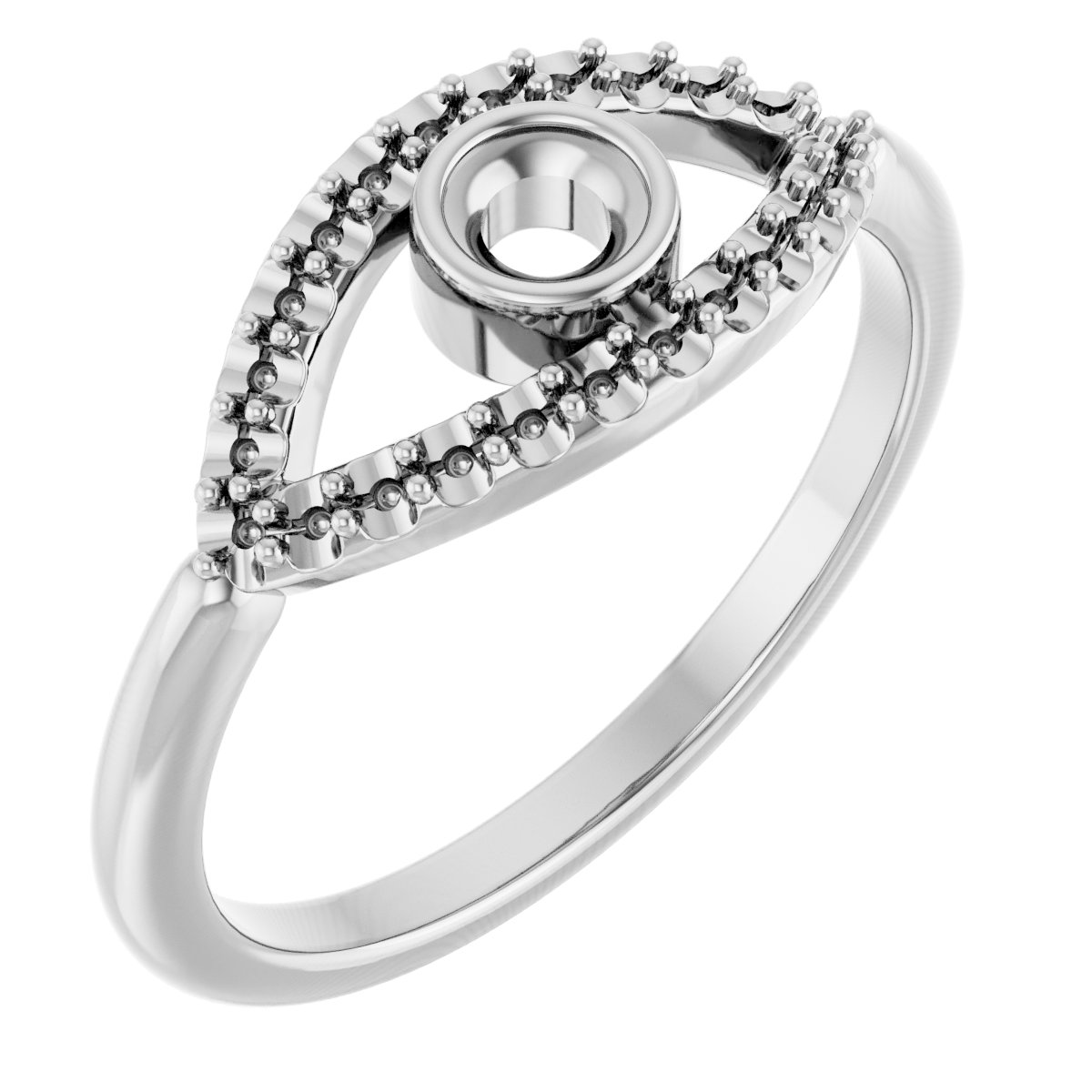 Platinum Sapphire Evil Eye Ring Ref 15153751