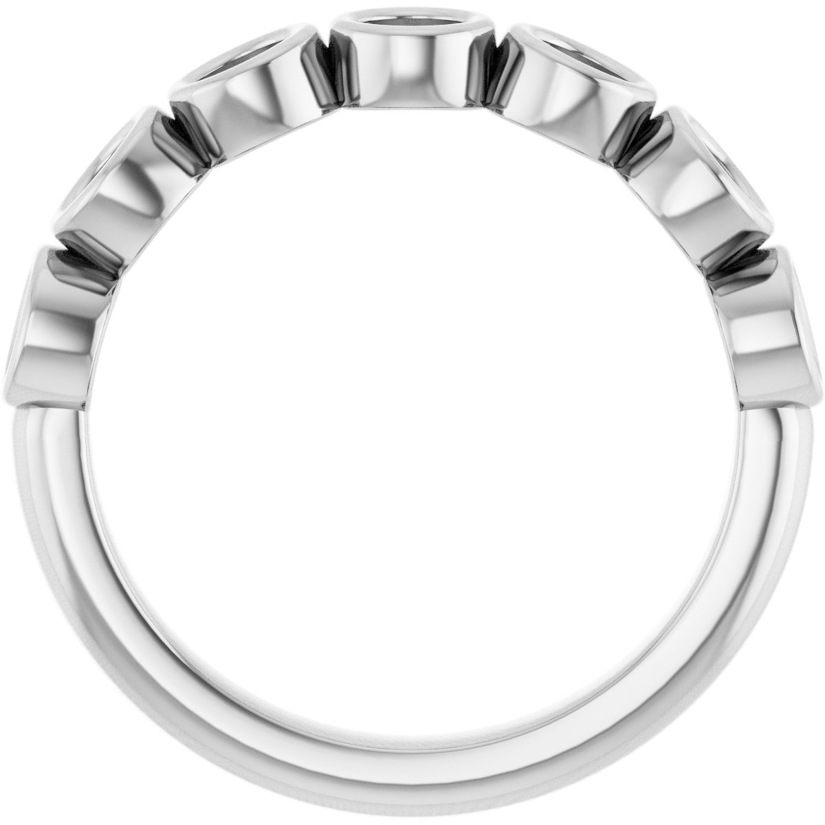 14K White 3/4 CTW Diamond Anniversary Band 