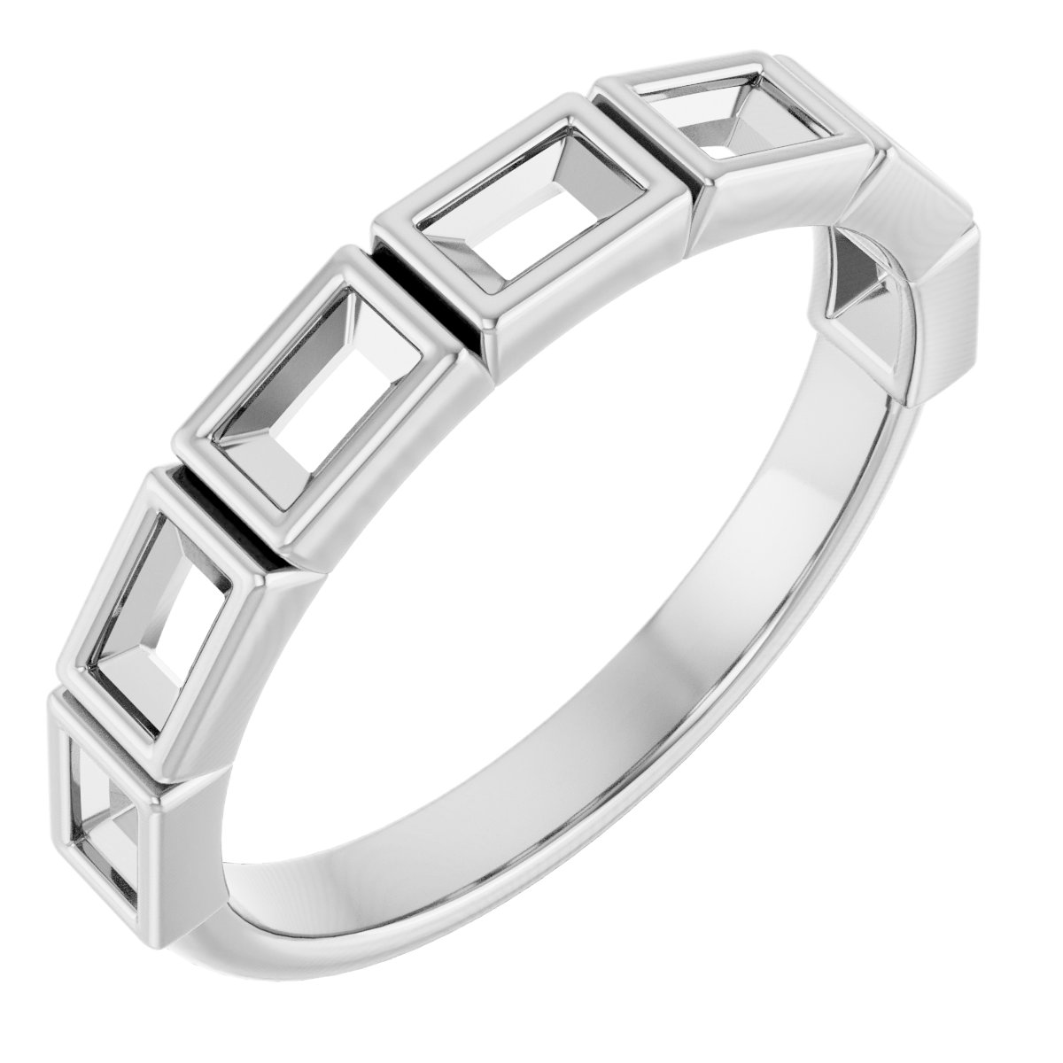 Bezel-Set Anniversary Band