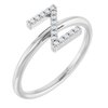 14K White .06 CTW Diamond Initial Z Ring Ref. 15158860