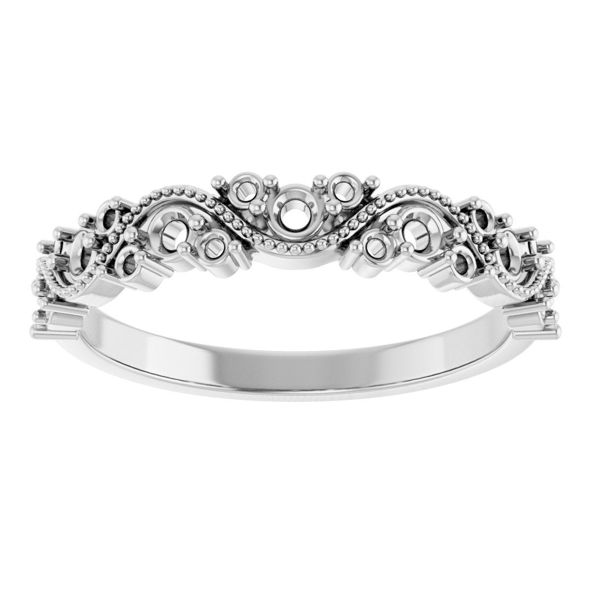 14K White 3/8 CTW Diamond Anniversary Band 