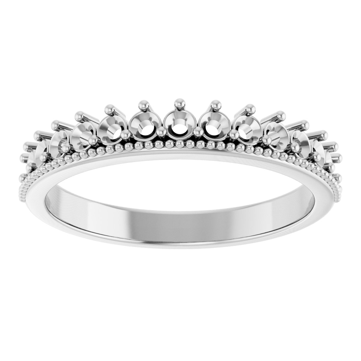 14K White 1/2 CTW Diamond Anniversary Band 