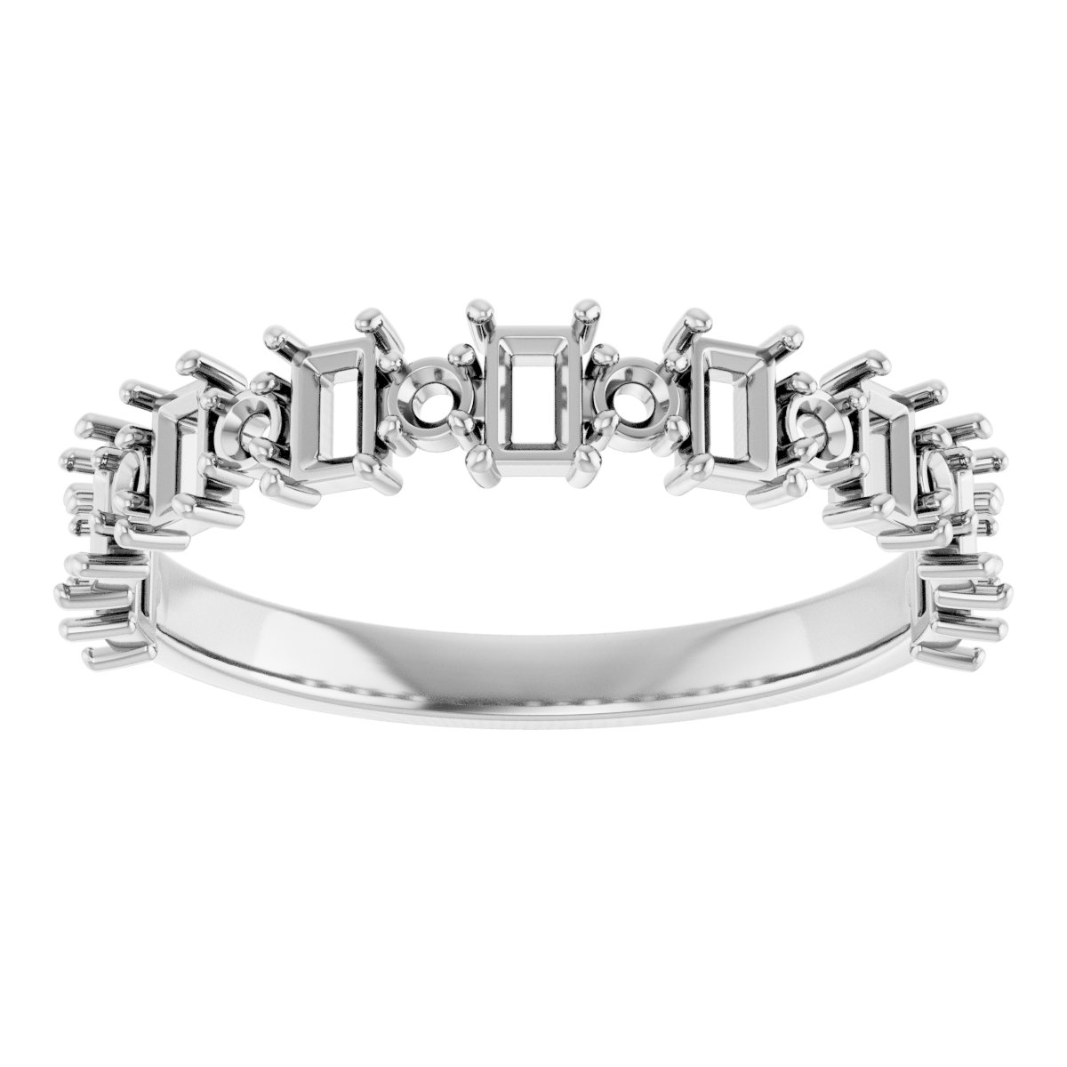 14K White 7/8 CTW Diamond Anniversary Band  