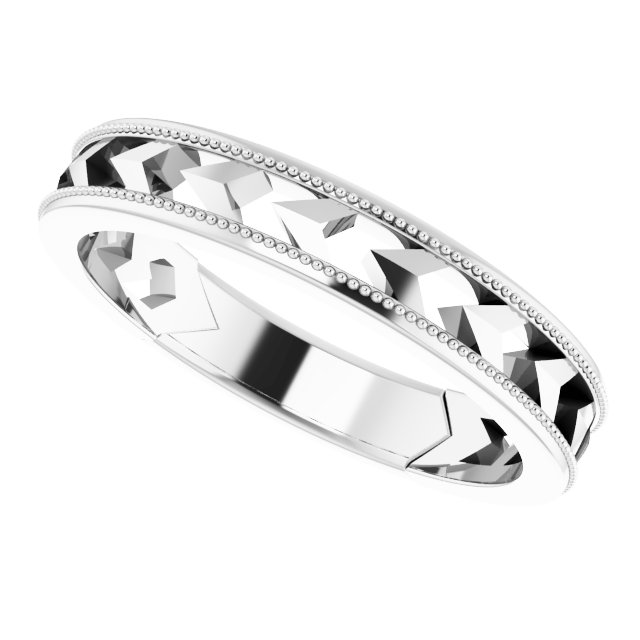 Sterling Silver Geometric Stackable Ring  
