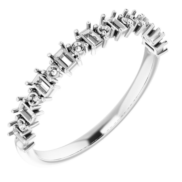 14K White 1/3 CTW Natural Diamond Anniversary Band