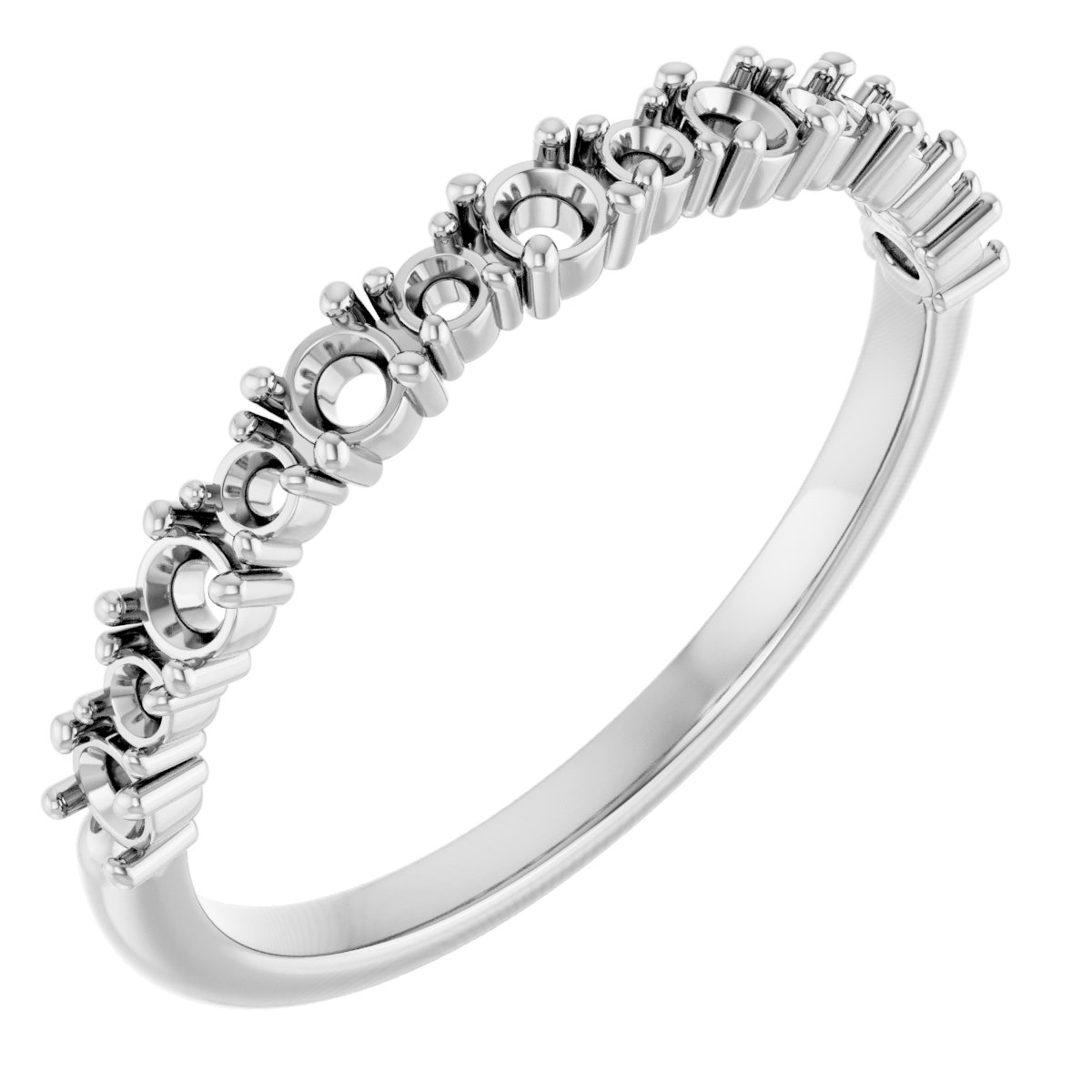 14K White 1/2 CTW Diamond Anniversary Band  