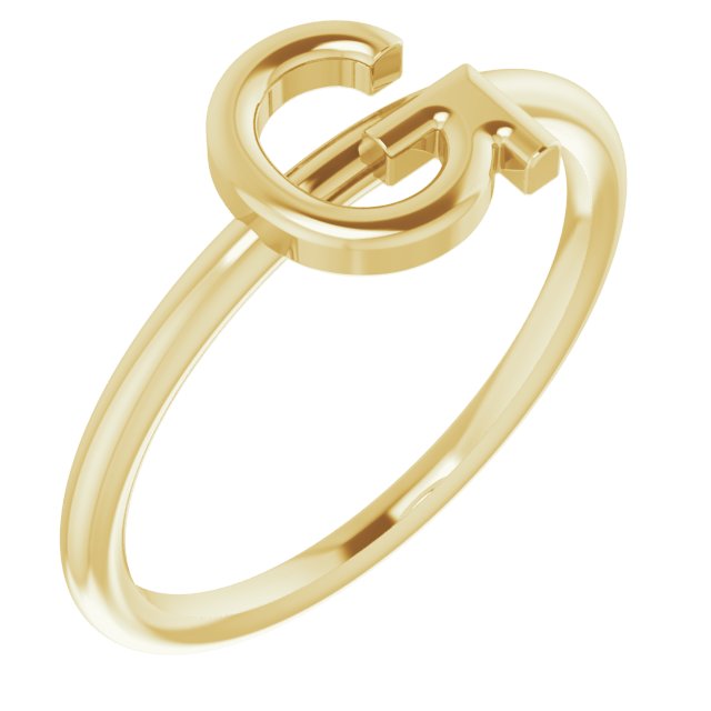 14K Yellow Initial G Ring Ref. 15158511