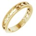 14K Yellow Geometric Stackable Ring  