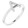 Sterling Silver Initial A Ring Ref. 15158449