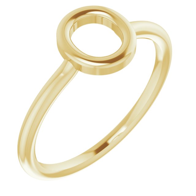 14K Yellow Initial O Ring Ref. 15158551