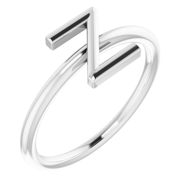 Platinum Initial Z Ring Ref. 15158496