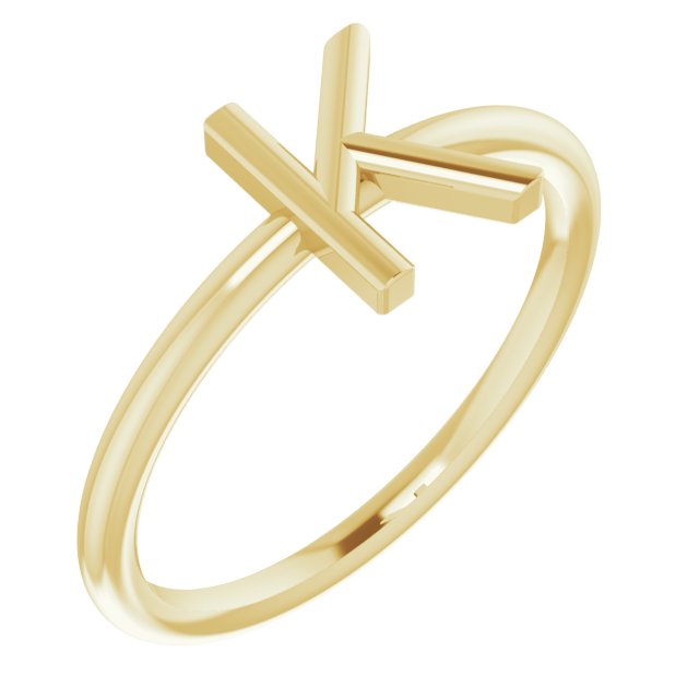 14K Yellow Initial K Ring Ref. 15158531