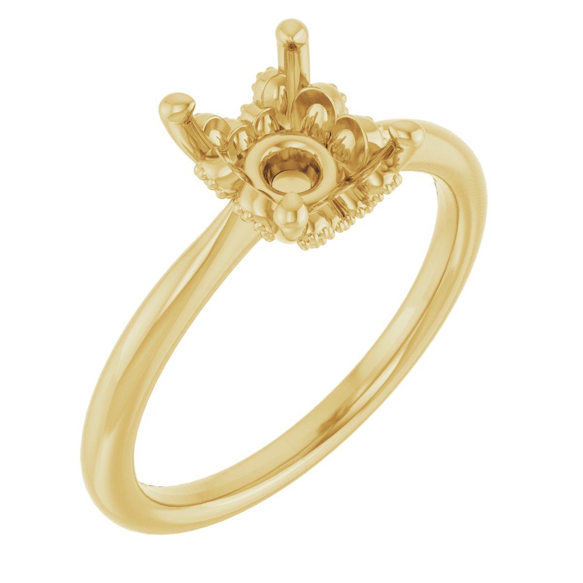 Accented Vintage-Inspired Engagement Ring or Band