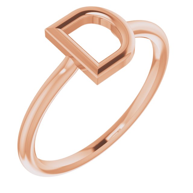 14K Rose Initial D Ring Ref. 15158410